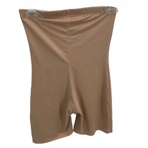 Assets by Spanx Shapewear Shorts Womens Shaping High Waist Beige sz large NWOT